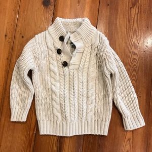 baby Gap cable knit henley sweater